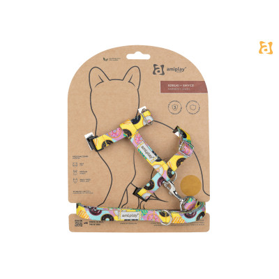 SZELKI + SMYCZ BE HAPPY CAT M DONUT