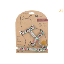 SZELKI + SMYCZ BE HAPPY CAT M FLAMINGO