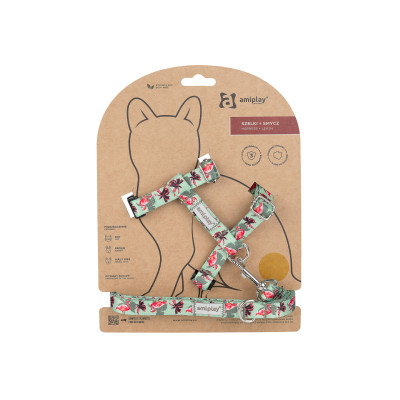 SZELKI + SMYCZ BE HAPPY CAT S FLAMINGO