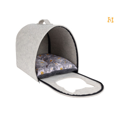 DOMEK DLA KOTA QUPRESS 2IN1 HYGGE BEŻ