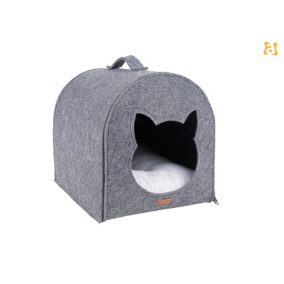 DOMEK DLA KOTA QUPRESS 2IN1 HYGGE SZARY