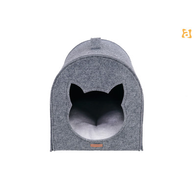 DOMEK DLA KOTA QUPRESS 2IN1 HYGGE SZARY