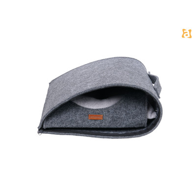 DOMEK DLA KOTA QUPRESS 2IN1 HYGGE SZARY