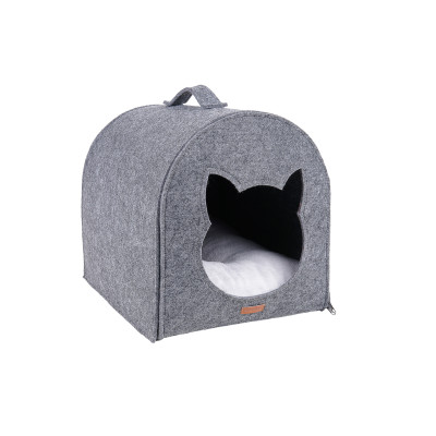 DOMEK DLA KOTA QUPRESS 2IN1 HYGGE SZARY