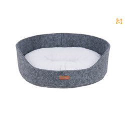 LEGOWISKO OWALNE 2IN1 HYGGE S SZARY