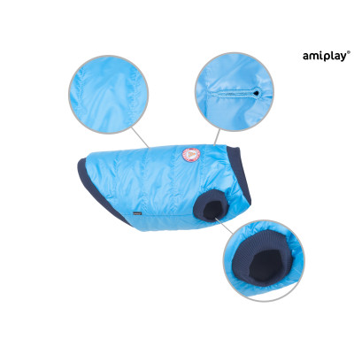 KURTKA PUCHOWA BRONX 37 CM NIEBIESKI