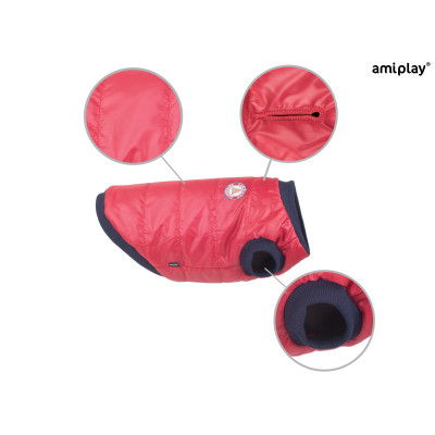 KURTKA PUCHOWA BRONX 33 CM CZERWONY