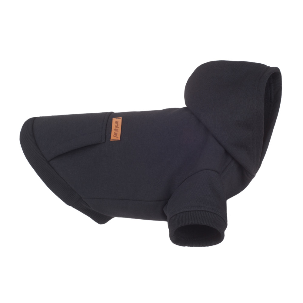 BLUZA Z KAPTUREM TEXAS 45 CM CZARNY