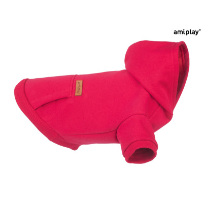 BLUZA Z KAPTUREM TEXAS 30 CM CZERWONY