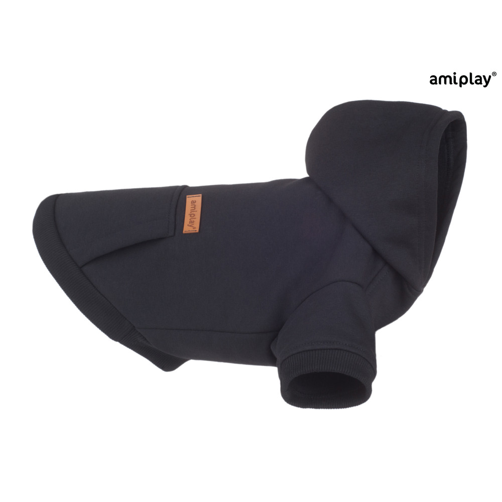 BLUZA Z KAPTUREM TEXAS 30 CM CZARNY