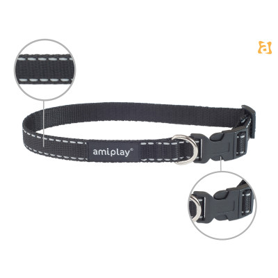 OBROŻA REGULOWANA REFLECTIVE L CZARNY