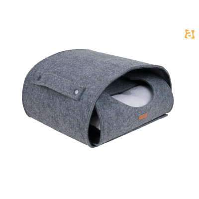 KOSTKA DLA KOTA QUPRESS 2IN1 HYGGE SZARY
