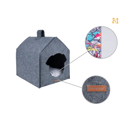 DOMEK DLA PSA QUPRESS 2IN1 HYGGE SZARY