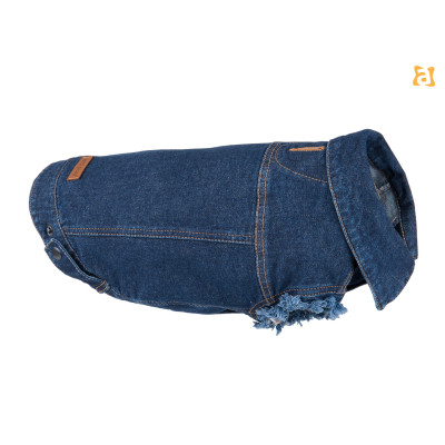 KURTKA DENIM 45 CM GRANATOWY