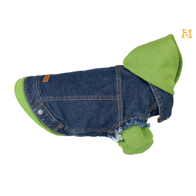 KURTKA DENIM 30 CM GRANATOWY