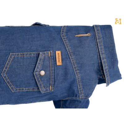 KOSZULA DENIM 50 CM GRANATOWY