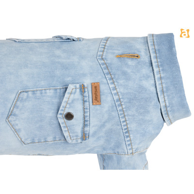 KOSZULA DENIM 45 CM NIEBIESKI