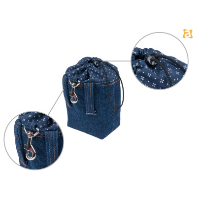 TOREBKA NA PRZYSMAKI DENIM GRANATOWY