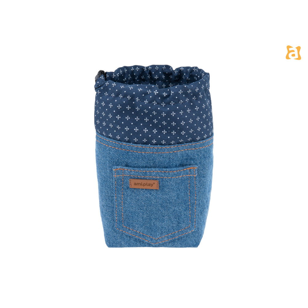 TOREBKA NA PRZYSMAKI DENIM NIEBIESKI