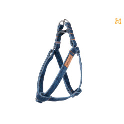 SZELKI REGULOWANE DENIM L GRANATOWY