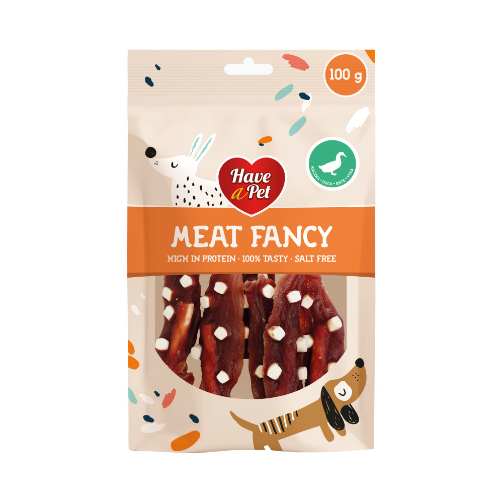 HAP FANCY PAŁKI PIERŚ Z KACZKI SER 100G