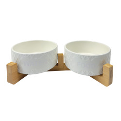 HAP MISKA CERAMICZNA 2X850ML SZARA